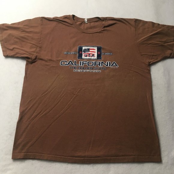 MuirWoods T-Shirt XL Nature Forest Wildlife Golden State California USA flag - Picture 1 of 9
